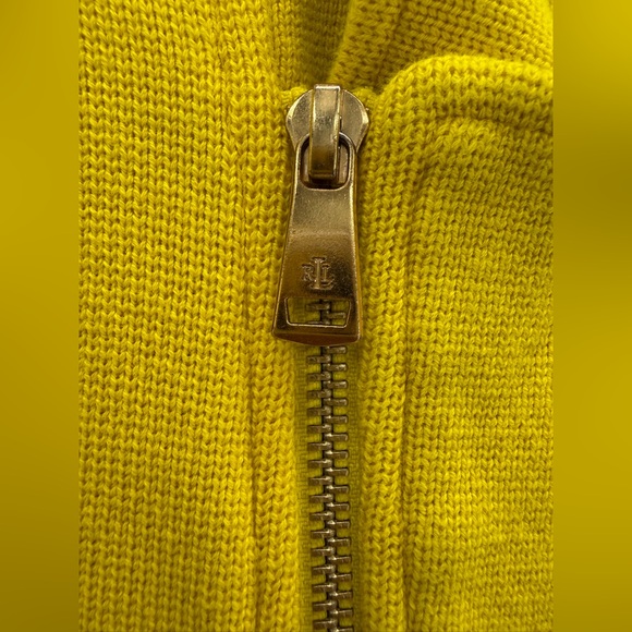 Lauren Ralph Lauren Cotton-Blend Moto Asymmetrical Zip Tailored Jacket SZ-M - Picture 6 of 16